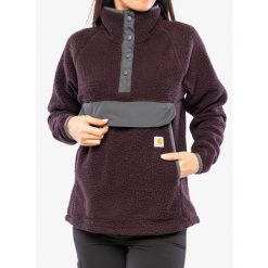Polar damski Carhartt Relaxed Fit Fleece Pullover. Brązowe swetry Carhartt, l, bez wzorów, z polaru, bez ramiączek. Za 429.99 zł.