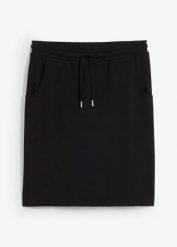 Spódnica dresowa z kieszeniami. Niebieskie spódnice bonprix, bez wzorów, z dresówki. Za 64.99 zł.