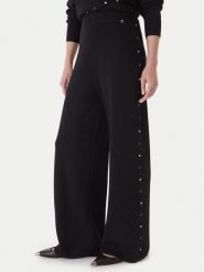 LOLA CASADEMUNT Spodnie materiałowe LF2514002 Czarny Regular Fit. Czarne spodnie materiałowe LOLA CASADEMUNT, xl, bez wzorów, z materiału. Za 569.99 zł.
