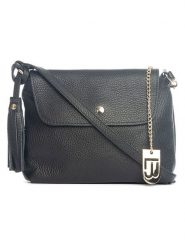 Lucca Baldi Skórzana torebka "Bagni" w kolorze czarnym - 25 x 17 x 7 cm rozmiar: onesize. Czarne torby na ramię Lucca Baldi, z aplikacjami, z materiału, na ramię, bez dodatków. Za 195.99 zł.