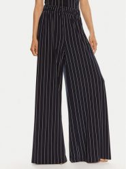 NORMA KAMALI Spodnie materiałowe KK1247PL212642 Granatowy Relaxed Fit. Niebieskie spodnie materiałowe Norma Kamali, l, bez wzorów, z materiału. Za 679.99 zł.