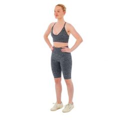 Damski zestaw sportowy Xtreme - krótkie legginsy + biustonosz sportowy -Antracyt. Szare legginsy XTREME SOCKSWEAR, l, bez wzorów, z materiału, z podwyższonym stanem, krótkie. Za 177.72 zł.