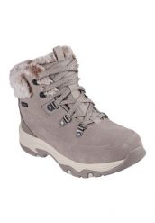 Damskie buty trekkingowe Skechers Trego Snow Worries. Brązowe trekkingi Skechers, z materiału, trekkingowe. Za 375.50 zł.