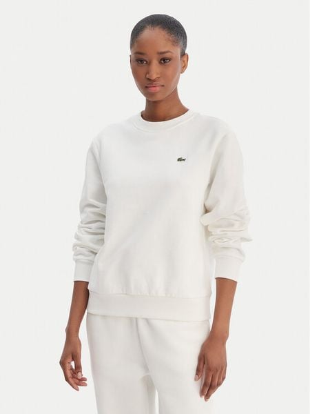 Lacoste Bluza SF5270 Écru Regular Fit. Białe bluzy Lacoste, bez wzorów, z bawełny, bez kaptura. Za 339.99 zł.