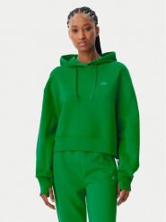 Lacoste Bluza SF0281 Zielony Regular Fit. Zielone bluzy Lacoste, bez wzorów, z bawełny, bez kaptura. Za 539.99 zł.