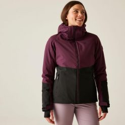 Kurtka narciarska damska Dare 2b DWP621 Flurry II Jacket. Brązowe kurtki narciarskie Dare 2b, m, bez wzorów, z włókna, bez kaptura, narciarskie. Za 949.99 zł.