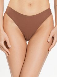 Chantelle Stringi Soft Stretch C26490 Brązowy. Brązowe stringi Chantelle, bez wzorów, z syntetyku. Za 59.99 zł.