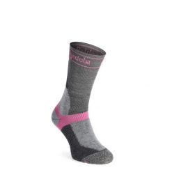 Skarpety rowerowe damskie Bridgedale MTB Winter Weight T2 Merino Sport Boot. Szare skarpety Bridgedale, bez wzorów. Za 93.99 zł.