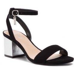 Sandały LIU JO - Thelma 01 S19103 P0021 Black 22222. Czarne sandały Liu Jo, bez wzorów, ze skóry, eleganckie, bez obcasa, na obcasie, bez zapięcia. W wyprzedaży za 389.00 zł.