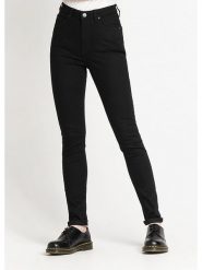 Lee Dżinsy "Ivy" - Skinny fit - w kolorze czarnym rozmiar: W25/L33. Czarne jeansy Lee, l, z aplikacjami, z podwyższonym stanem. Za 127.05 zł.