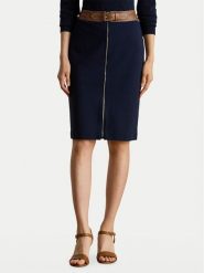 LAUREN RALPH LAUREN Spódnica ołówkowa 200980024001 Granatowy Slim Fit. Niebieskie spódnice Lauren Ralph Lauren, bez wzorów, z wiskozy, ołówkowe. Za 969.99 zł.