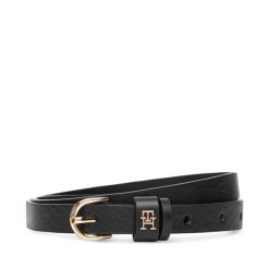 Pasek Damski Tommy Hilfiger. Czarne paski TOMMY HILFIGER, bez wzorów. Za 169.99 zł.