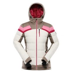 Kurtka damska narciarska puchowa Alpine Pro Ferera. Brązowe kurtki narciarskie Alpine Pro, bez wzorów, z puchu, bez kaptura, narciarskie. W wyprzedaży za 849.00 zł.