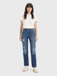 Levi´s Dżinsy "501®" - Regular fit - w kolorze niebieskim rozmiar: W24/L32. Niebieskie jeansy l, z aplikacjami, z podwyższonym stanem. Za 123.53 zł.