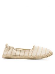 Jenny Fairy Espadryle KAYLA WSK1609-05 Beżowy. Brązowe espadryle Jenny Fairy, bez wzorów, z materiału, bez obcasa, bez zapięcia. Za 59.99 zł.