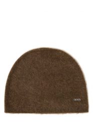 BOSS czapka kaszmirowa - Lareni_Hat Kobiety Kaszmir zielony, ONE SIZE. Zielone czapki Boss, bez wzorów, z kaszmiru. Za 379.95 zł.