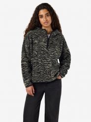 Noisy may Bluza "Cozy" w kolorze czarno-zielonym rozmiar: S. Zielone bluzy Noisy may, s, bez wzorów, z kapturem. Za 139.95 zł.