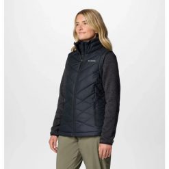 Kamizelka Damska Columbia Heavenly II. Czarne kurtki sportowe Columbia, s, bez wzorów, z syntetyku, bez kaptura, trekkingowe. Za 429.00 zł.