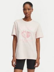 Guess T-Shirt V6GI14 K2981 Różowy jasny Relaxed Fit. Czerwone t-shirty Guess, s, z aplikacjami, z bawełny, bez kołnierzyka, bez ramiączek. Za 174.99 zł.