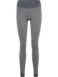 Damskie legginsy bezszwowe z wysokim stanem Hummel Mt Shine. Szare legginsy Hummel, m, bez wzorów, z materiału, z podwyższonym stanem. Za 194.00 zł.