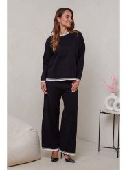 Soft Cashmere 2-częściowy zestaw w kolorze czarnym rozmiar: 34/36. Czarne swetry Soft Cashmere, bez wzorów, bez ramiączek. Za 127.65 zł.
