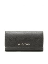 Valentino Duży Portfel Damski Alexia VPS5A8113 Czarny. Czarne portfele Valentino, bez wzorów, ze skóry. Za 299.99 zł.