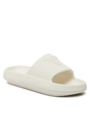 Guess Klapki E4GZ27 WG5X0 Biały. Białe klapki Guess, z aplikacjami, z tworzywa sztucznego, bez obcasa. Za 149.99 zł.