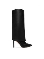 Nine West Kozaki CEO-SAIDA-01 Czarny. Czarne kozaki Nine West, z materiału, bez obcasa, na szpilce, bez zapięcia. Za 359.99 zł.