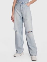 Calvin Klein Jeans Jeansy J20J220183 Niebieski Relaxed Fit. Niebieskie jeansy Calvin Klein Jeans, bez wzorów. Za 369.99 zł.