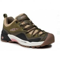Buty trekkingowe damskie Keen Crest Vent. Zielone trekkingi Keen, z materiału, trekkingowe. W wyprzedaży za 508.55 zł.
