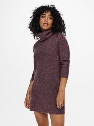 ONLY Sukienka dzianinowa w kolorze brązowym rozmiar: XL. Różowe sukienki Only, xl, bez wzorów, z dzianiny, bez kołnierzyka, bez ramiączek, mini. Za 122.95 zł.