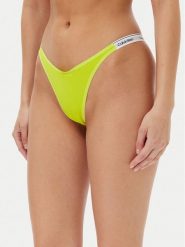 Calvin Klein Underwear Stringi 000QD5157E Żółty. Żółte stringi Calvin Klein Underwear, bez wzorów, z bawełny. Za 69.99 zł.