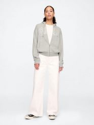 GAP Bluza w kolorze szarym rozmiar: L. Szare bluzy sportowe GAP, l, bez wzorów, bez kaptura. Za 145.60 zł.