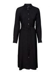 Vero Moda Sukienka "Debby" w kolorze czarnym rozmiar: XS. Czarne sukienki Vero Moda, na co dzień, s, bez wzorów, z tkaniny, klasyczne, bez kołnierzyka, bez ramiączek, midi, proste. Za 65.85 zł.