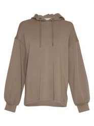 MOSS COPENHAGEN Bluza w kolorze jasnobrązowym rozmiar: S/M. Brązowe bluzy Moss Copenhagen, m, bez wzorów, z kapturem. Za 195.95 zł.