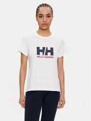 Helly Hansen T-Shirt W Hh Logo T-Shirt 2.0 34465 Biały Regular Fit. Białe t-shirty Helly Hansen, xs, bez wzorów, z bawełny, bez kołnierzyka, bez ramiączek. Za 89.99 zł.