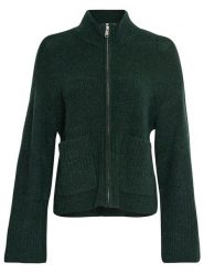 MOSS COPENHAGEN Kardigan "Lediona" w kolorze ciemnozielonym rozmiar: L/XL. Zielone kardigany Moss Copenhagen, l, bez wzorów, z poliamidu. Za 158.47 zł.