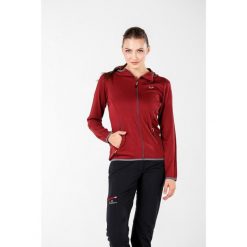 Damska bluza rozpinana z kapturem 100% Merino - Marin/Woolona. Fioletowe bluzy WOOLONA, xl, bez wzorów, z kapturem. W wyprzedaży za 540.00 zł.