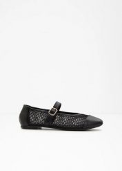 Baleriny. Czarne baleriny bonprix, bez wzorów, bez obcasa. Za 54.99 zł.