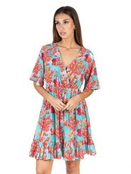Isla Bonita by SIGRIS Sukienka w kolorze turkusowym rozmiar: XL. Niebieskie sukienki Isla Bonita by SIGRIS, xl, bez wzorów, z bawełny, bez kołnierzyka, bez ramiączek, midi. Za 163.64 zł.