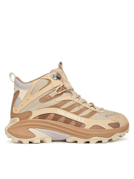 Merrell Trekkingi Moab Speed 2 Mid GORE-TEX J038822 Beżowy. Brązowe trekkingi Merrell, z gore-texu, trekkingowe. Za 629.99 zł.