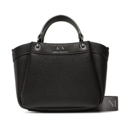 Torebka Armani Exchange. Czarne torebki klasyczne Armani Exchange, bez wzorów, bez dodatków. Za 649.99 zł.
