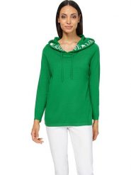 Heine Bluza w kolorze zielonym rozmiar: 38. Zielone bluzy Heine, bez wzorów, z kapturem. Za 50.95 zł.