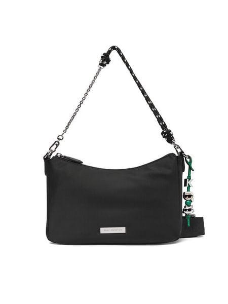 KARL LAGERFELD Torebka B1W30018 Czarny. Czarne torebki klasyczne KARL LAGERFELD, bez wzorów, ze skóry, bez dodatków. Za 849.99 zł.