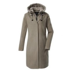 Parka damska z kapturem Killtec GW 20. Brązowe parki Killtec, z materiału, eleganckie, z kapturem. Za 758.00 zł.