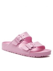Birkenstock Klapki Arizona 1027355 Różowy. Czerwone klapki Birkenstock, bez wzorów, z tworzywa sztucznego, bez obcasa. Za 199.99 zł.