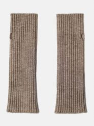 C& Jo Mitenki w kolorze szarobrązowym rozmiar: onesize. Brązowe rękawiczki C& Jo, bez wzorów, z kaszmiru. Za 43.99 zł.