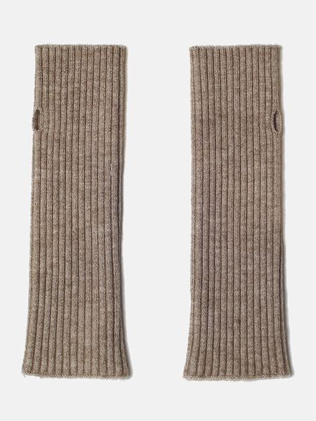 C& Jo Mitenki w kolorze szarobrązowym rozmiar: onesize. Brązowe rękawiczki C& Jo, bez wzorów, z kaszmiru. Za 43.99 zł.