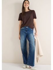 Cecil Koszulka w kolorze ciemnobrązowym rozmiar: XL. Brązowe bluzki Cecil, xl, bez wzorów, bez kołnierzyka, bez ramiączek. Za 74.46 zł.