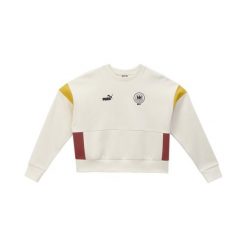 Damska bluza z okrągłym dekoltem Deutscher Handball Bund Archive PUMA. Białe bluzy Puma, xl, bez wzorów, bez kaptura. Za 316.50 zł.